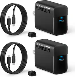 Anker - 45W USB C Charger Block, PPS Fast Charger - Black