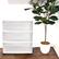 Alt View 7. Homz - Homz Plastic 3 Clear Drawer Small Rolling Storage Container Tower, White Frame.