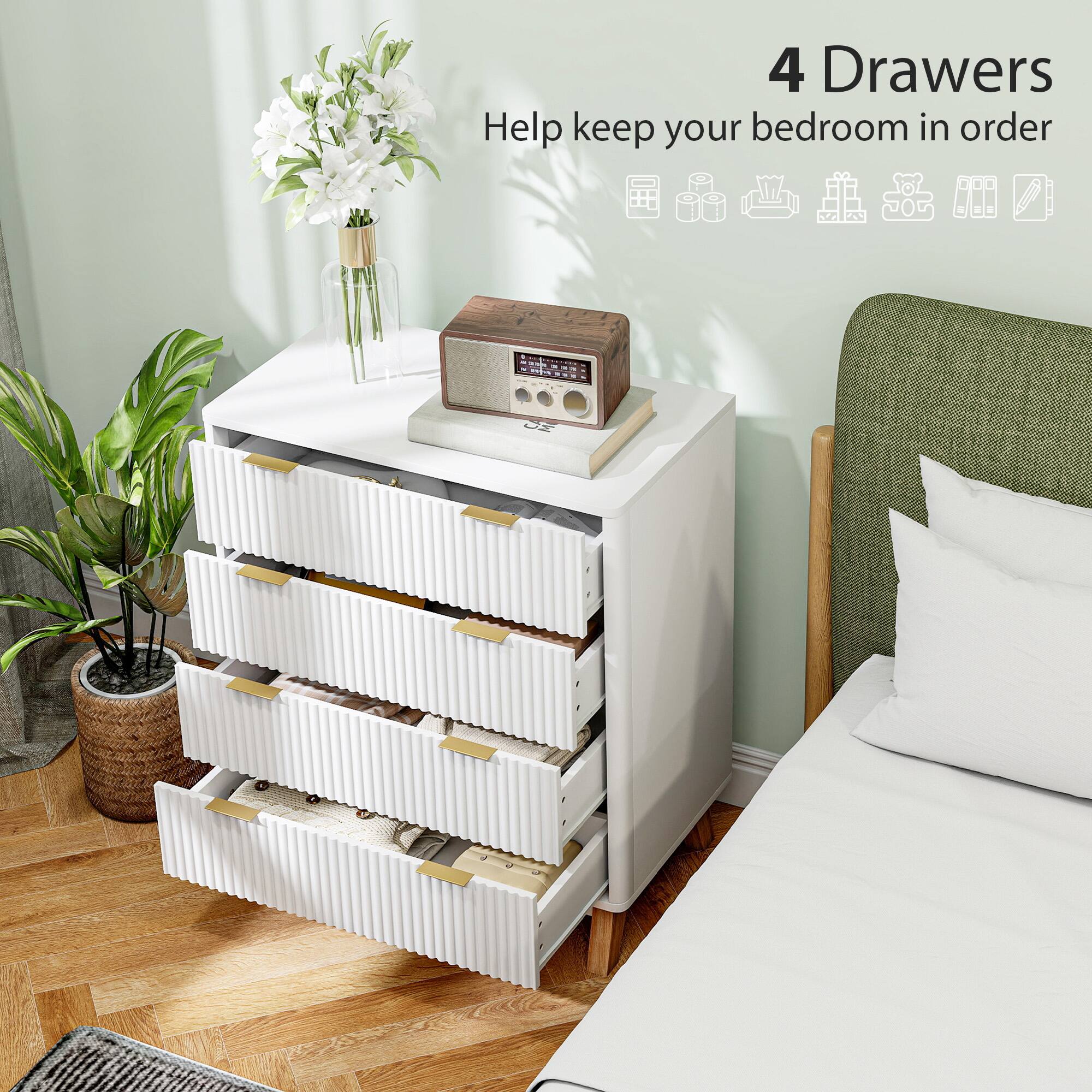 4 Drawers Help keep your bedroom in order