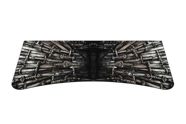 Front. Arozzi - Arozzi Arena Full-Surface, Interchangeable, Water-Resistant, and Washable Mouse Pad with Stitched Edges - D034 - Black.