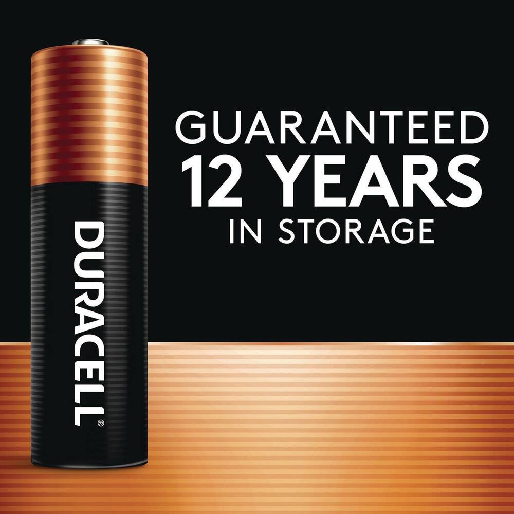 GUARANTEED  
12 YEARS  
IN STORAGE  

DURACELL