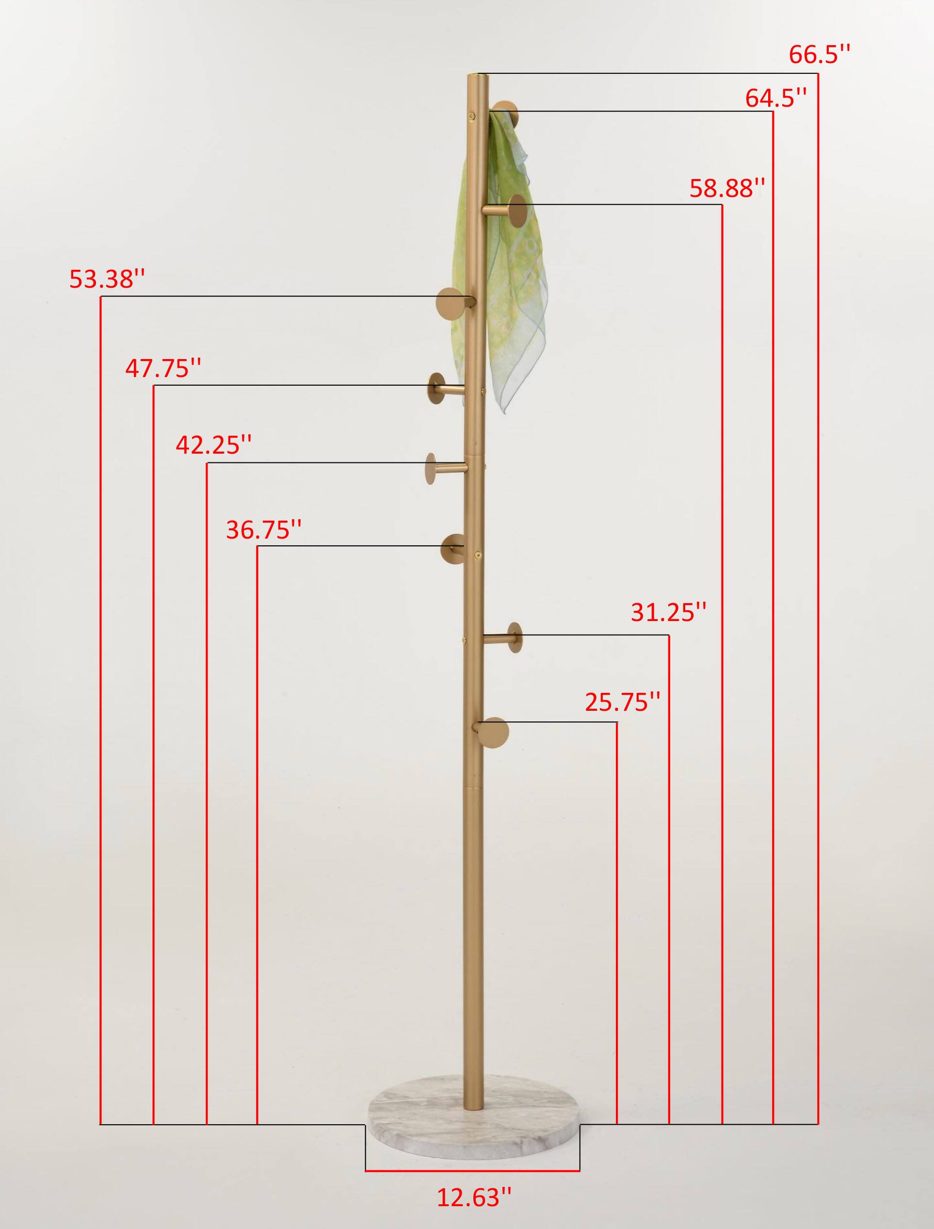 66.5"  
64.5"  
58.88"  
53.38"  
47.75"  
42.25"  
36.75"  
31.25"  
25.75"  
12.63"