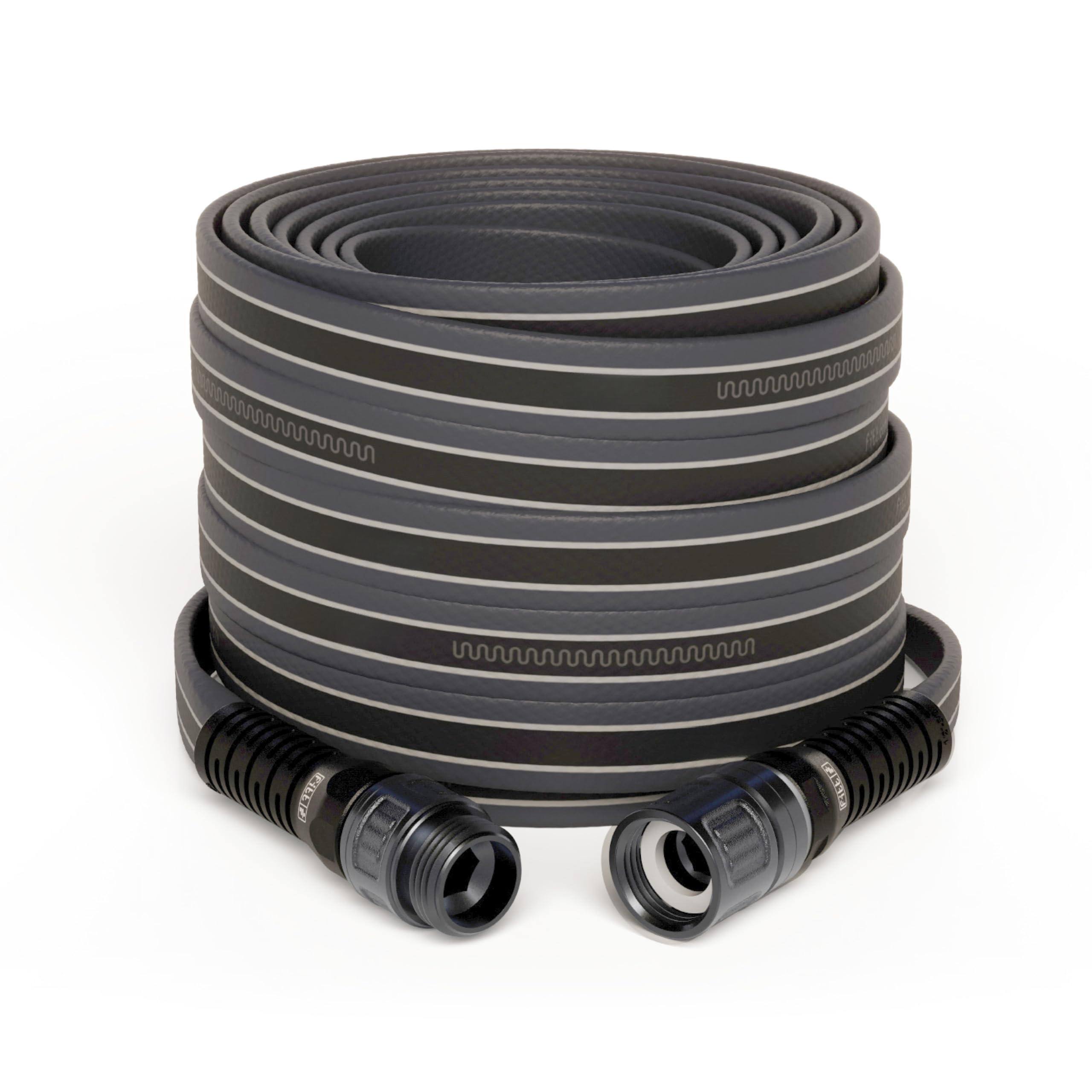 JETRANSPORT - Force Pro Water Hose Lightweight Ultra Flexible Durable Kink-free Heavy-duty Commercial Grade Flat Garden Gre - 5/8" 100ft