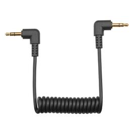 Olympus - 3.5mm Auxiliary Audio Cable for External Recording, Video Production, and Camera Connectivity - Black