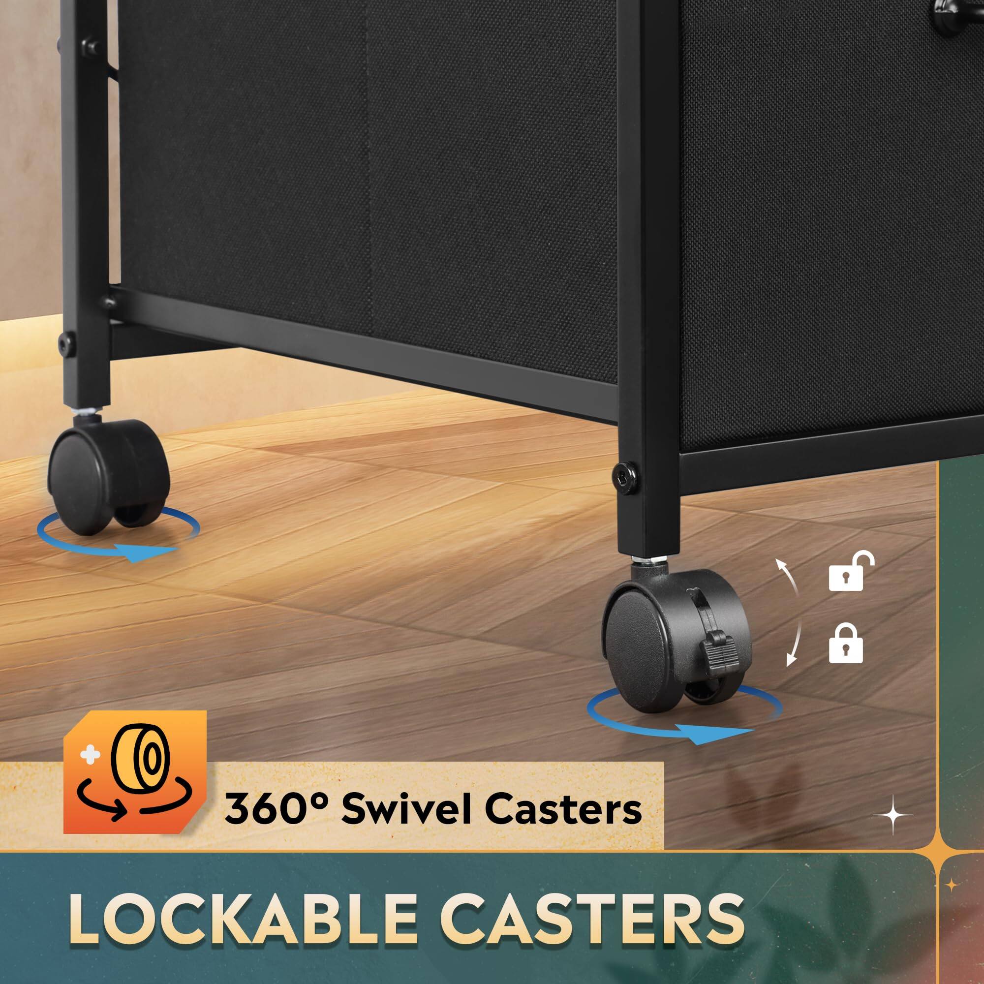 360° Swivel Casters  
LOCKABLE CASTERS