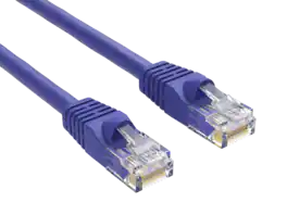 Cable Leader - Cat 6 Ethernet Cable, 24 AWG Snagless RJ45 Patch, Gigabit for Router, Gaming Console, PC, Server Rack - Purple