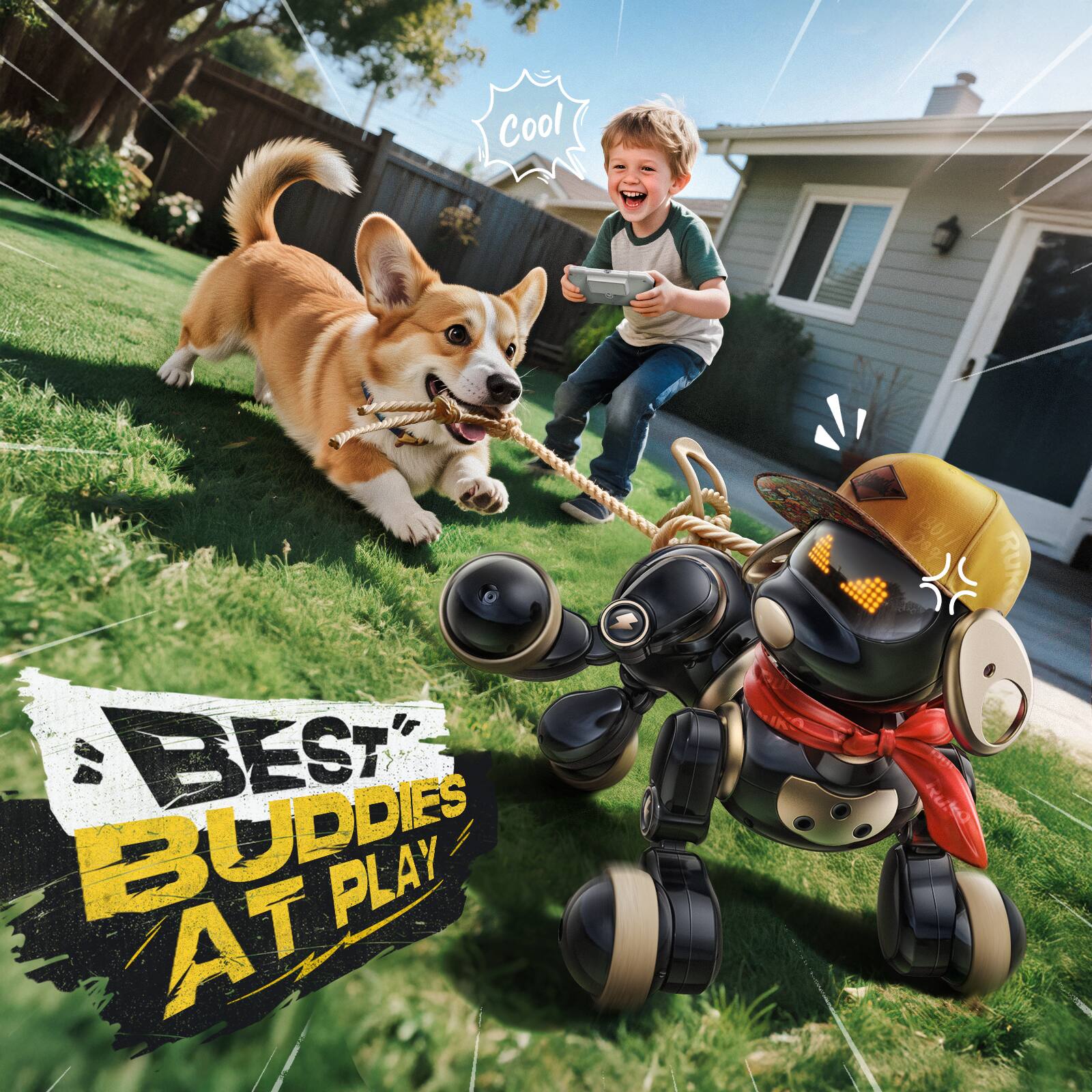 Cool Dog 1801/ > BEST BUDDIES AT PLAY
