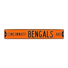 Authentic Street Signs - Cincinnati Bengals 6" x 36" Steel Street Sign - Orange