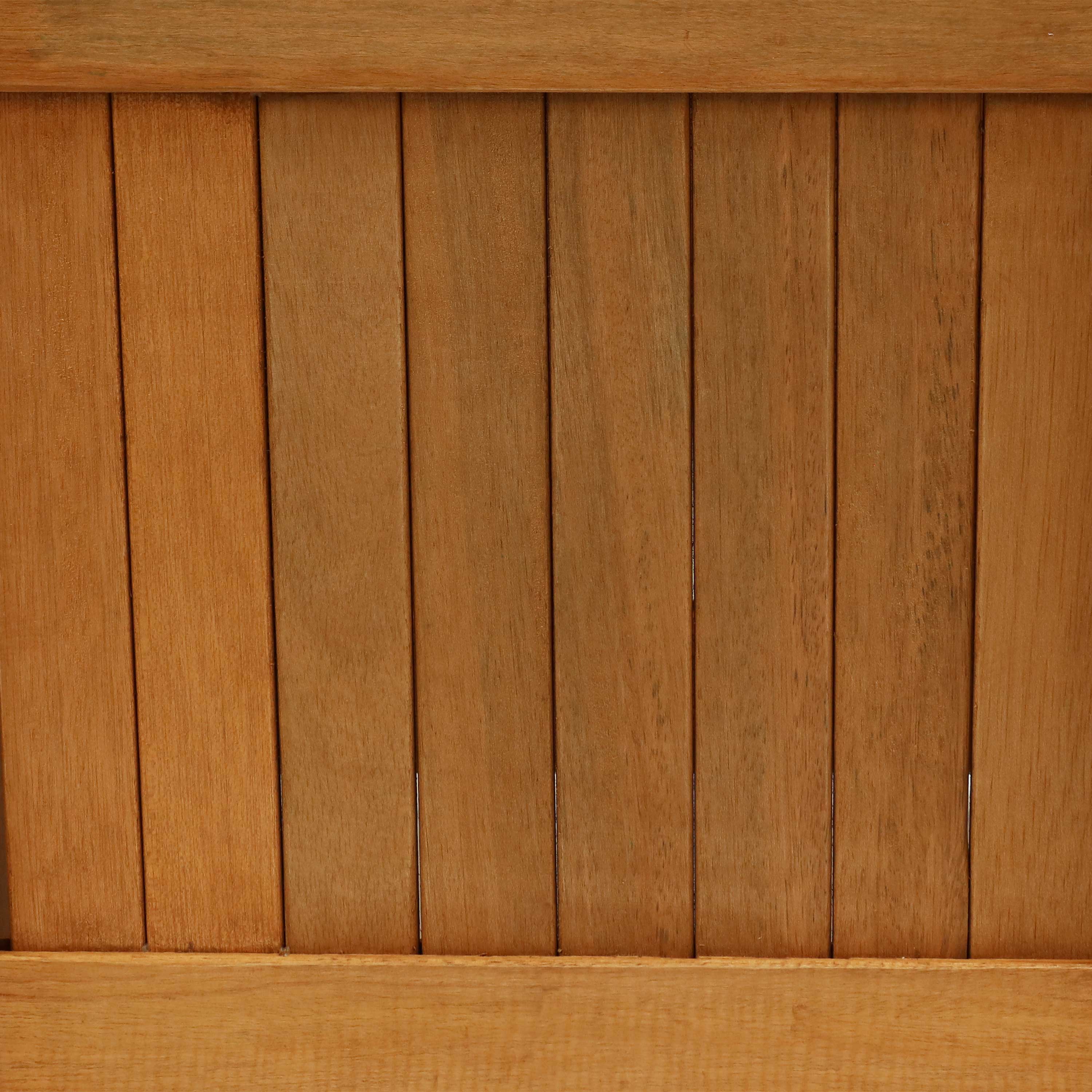 Alt View 5. Sunnydaze - Meranti Wood Decorative Square Planter Box - 16 in - Set of 2 - Brown.