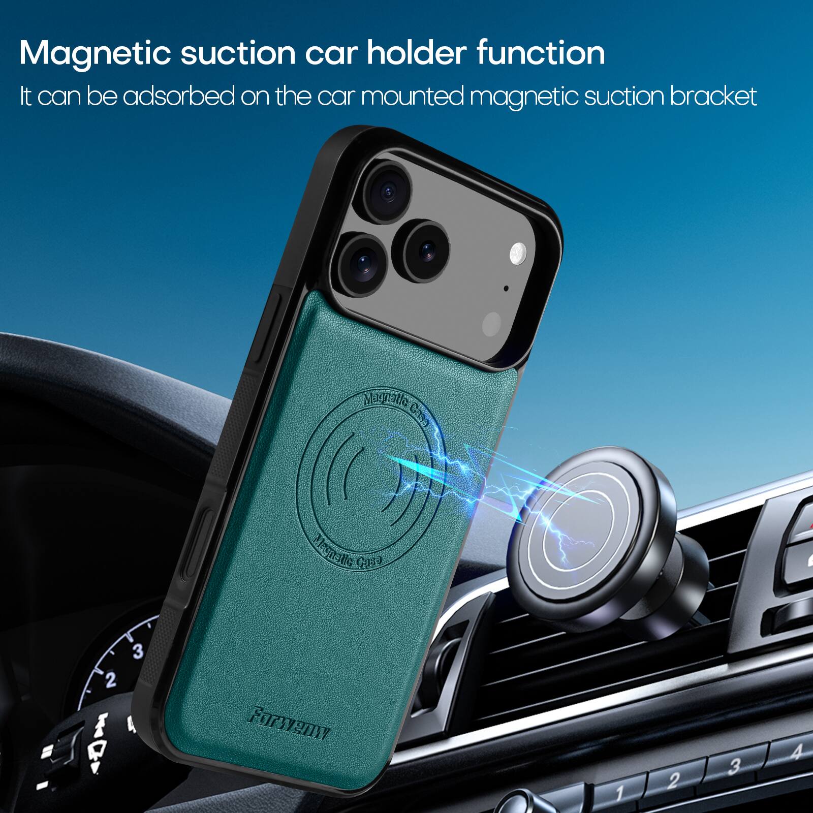 Magnetic suction car holder function  
It can be adsorbed on the car mounted magnetic suction bracket  

SHELLEN CODPO  
Meshelle Casa  

2  P  
3  
Forwenny  
1  
2  
3  
4