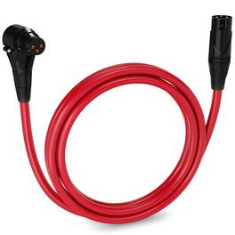 Lyxpro - 6 Ft Right Angle XLR Cable, Female to Male, 3 Pin Microphone Cable - Red