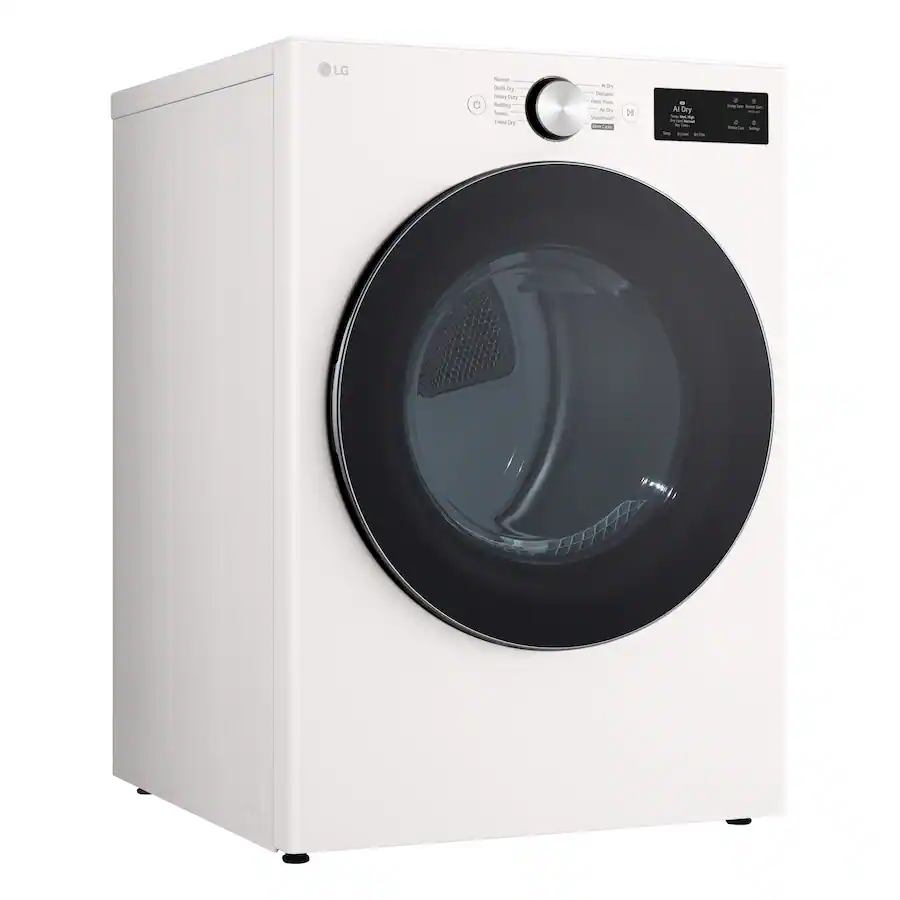 LG 7.4 Cu. Ft. Stackable Smart Electric Dryer with Steam and AI Sensor ...