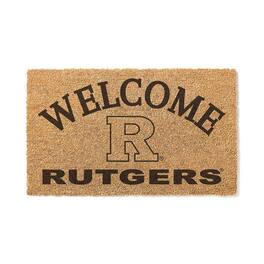 Jardine - Rutgers Scarlet Knights 18" x 34" Welcome Coir Doomat - Brown