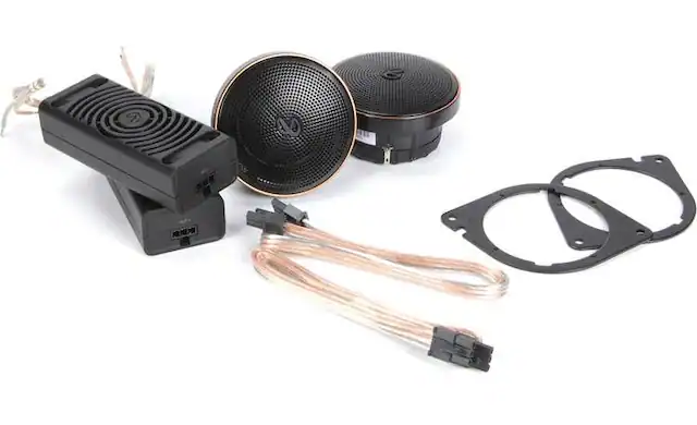 Front. Infinity - INFINITY KAPPA203S 2” car audio midrange w/bandpass crossover enclosure - Black.