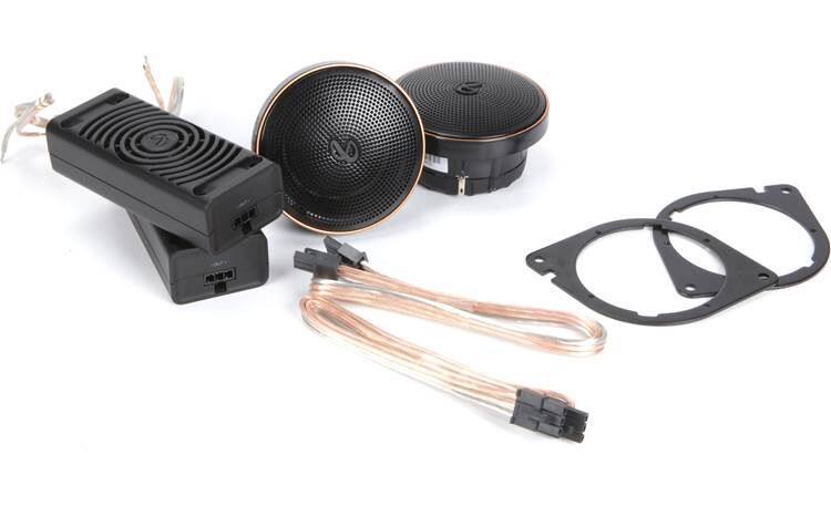 Front. Infinity - INFINITY KAPPA203S 2” car audio  midrange  w/bandpass crossover enclosure - Black.