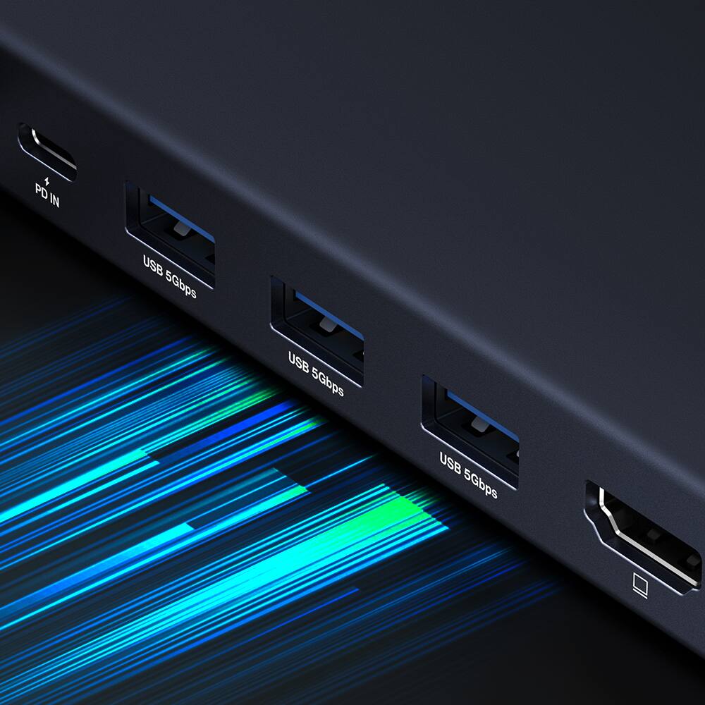 PD IN, USB 5Gbps, USB 5Gbps, USB 5Gbps