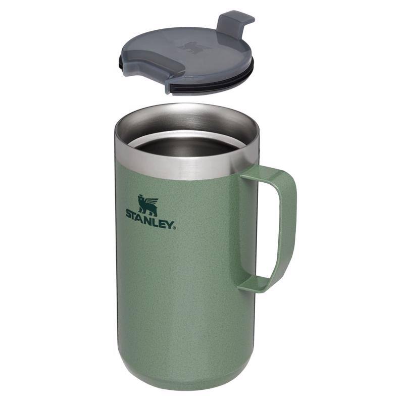 Alt View 2. Stanley - Green Camping Mug 6.81 in. H X 5.12 in. W X 3.64 in. L 24 oz 1 pk - Green.