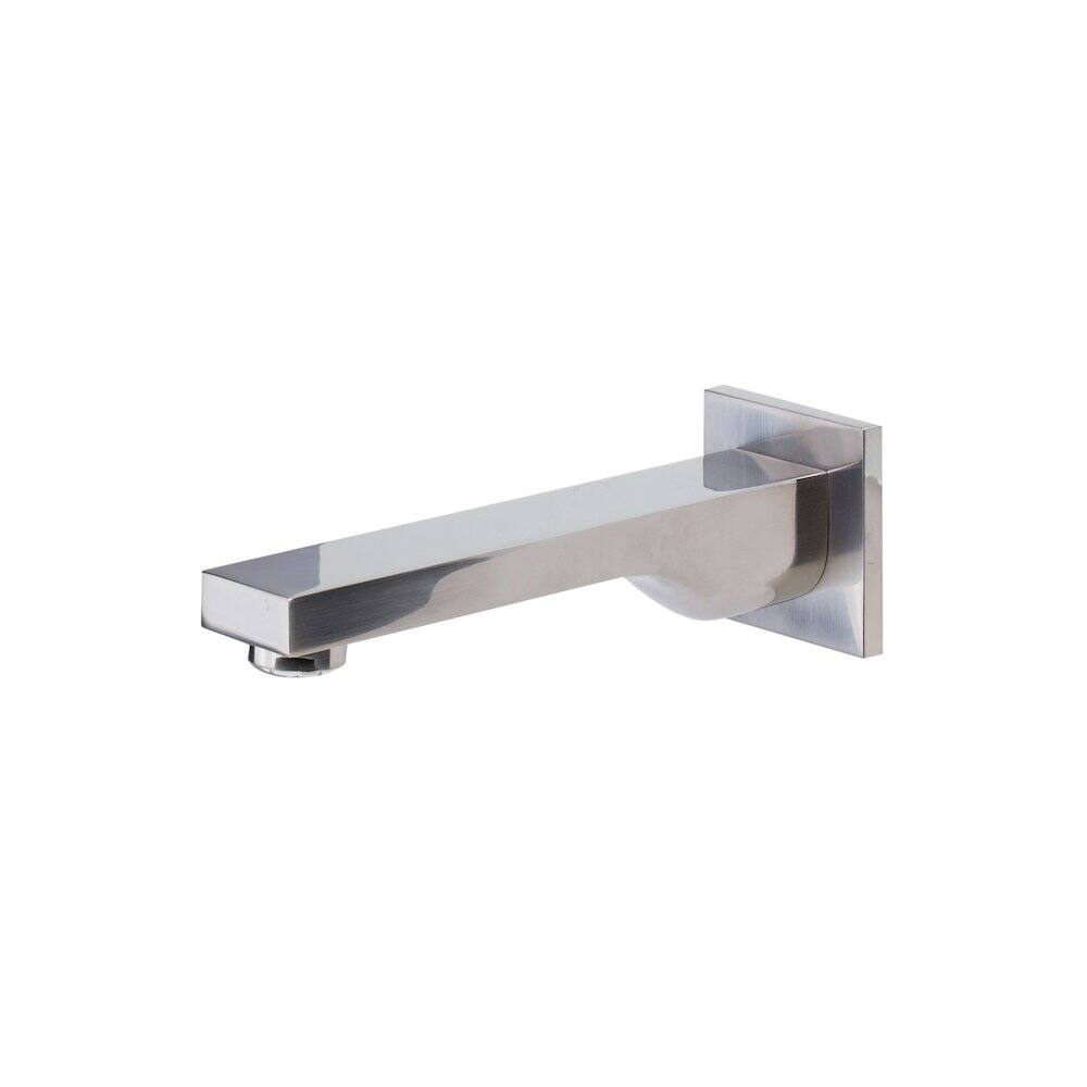 Front. Alfi - Brushed Nickel Wallmounted Tub Filler Bathroom Spout - Brushed Nickel.