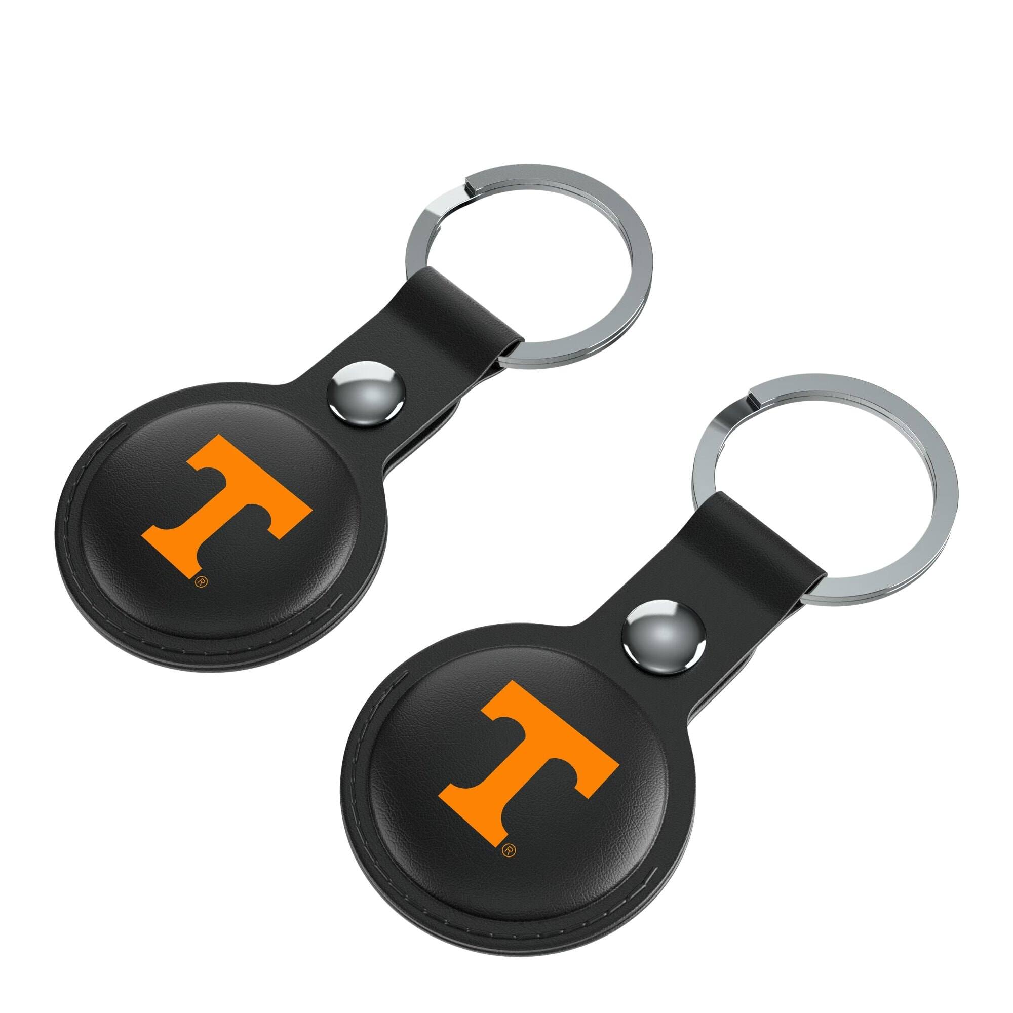 Alt View 2. Keyscaper - Black Tennessee Volunteers Two-Pack AirTag Holders - No Size - Black.