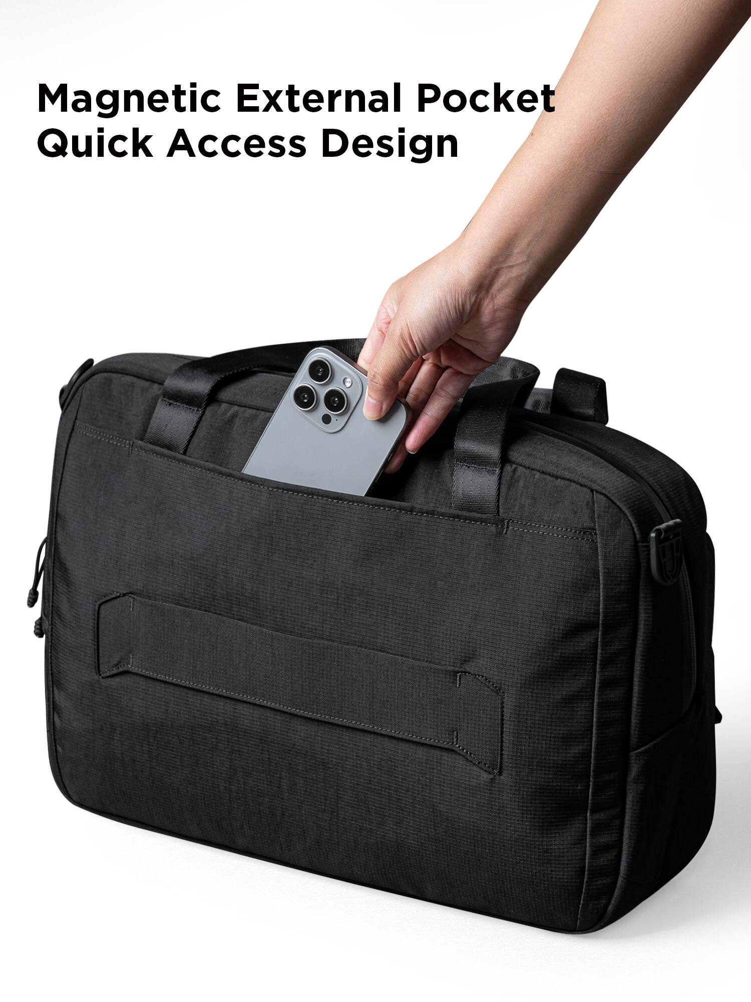 Magnetic External Pocket Quick Access Design