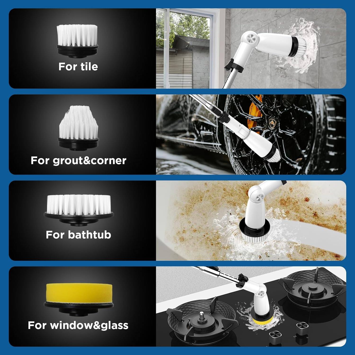 For tile  
For grout&corner  
For bathtub  
For window&glass