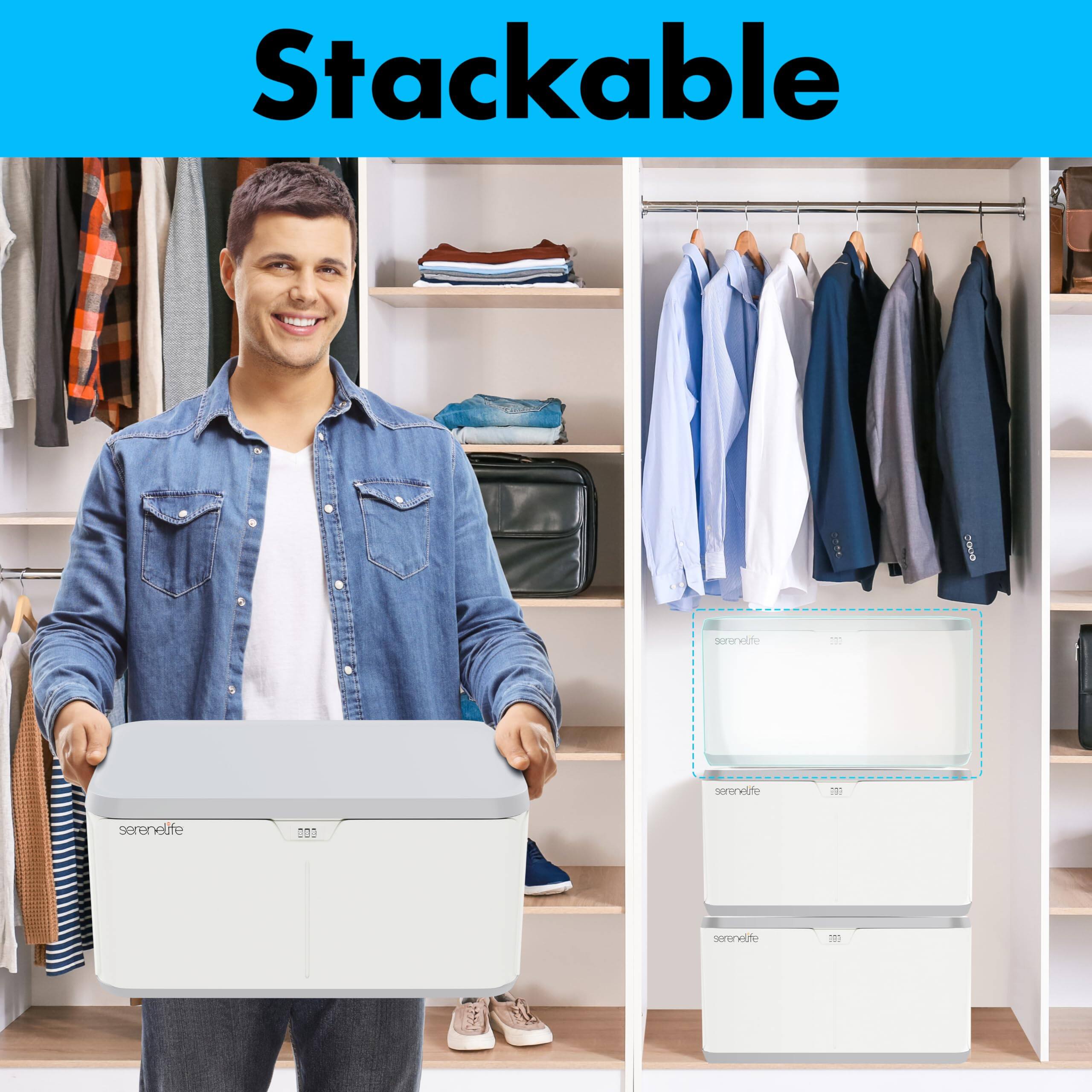 Stackable  
serenelife 1  
serenelife 1m  
serenelife 200  
serenelife 2