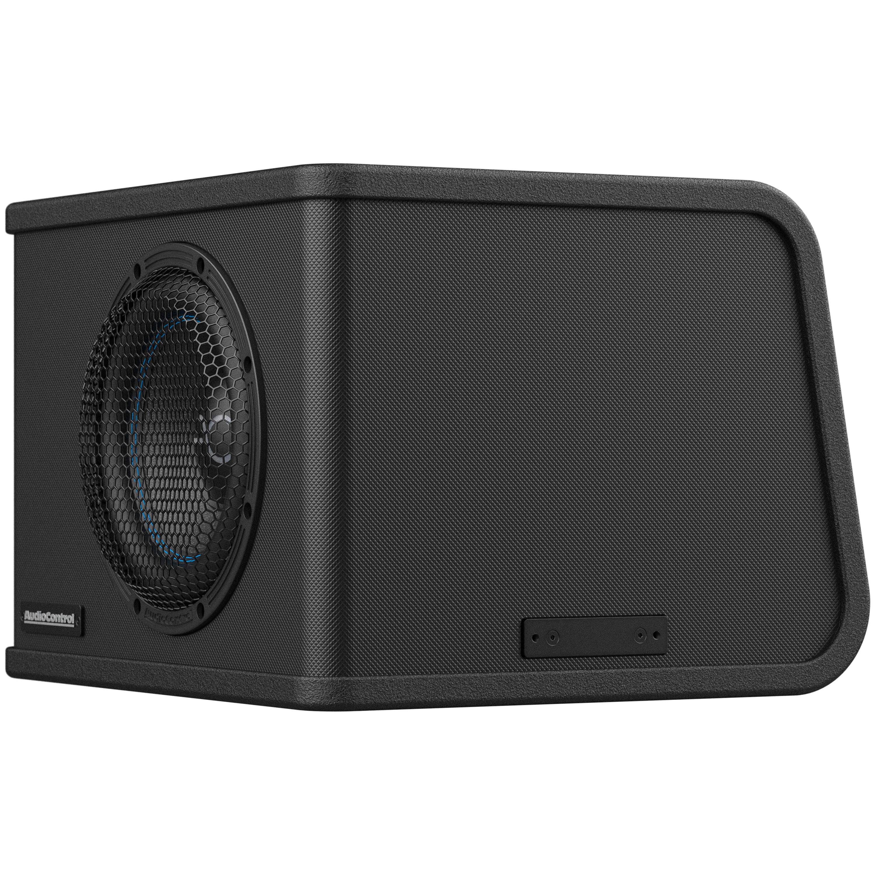 Alt View 18. AudioControl - Spike Series 8” Single-Voice-Coil 2-Ohm Loaded Vented Subwoofer Enclosure - Black.