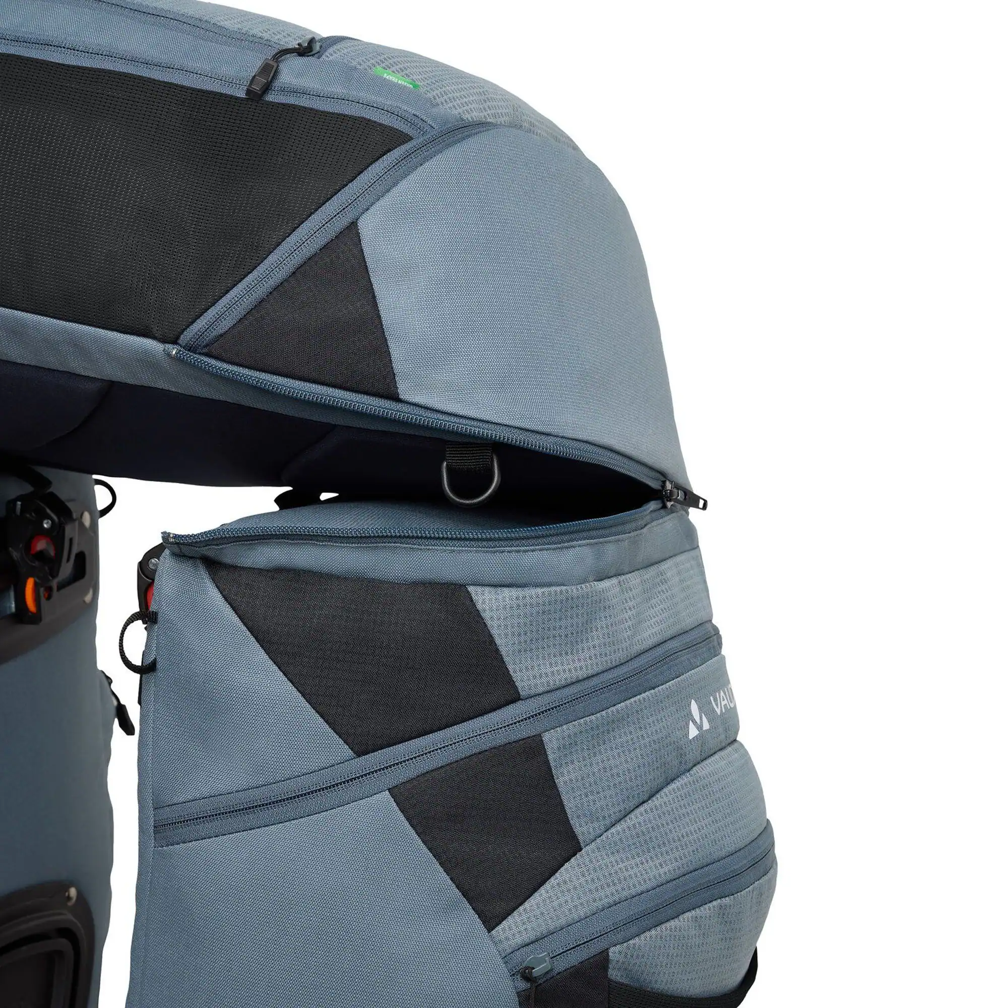 Alt View 5. VAUDE - Vaude Karakorum Pro Triple Bike Bag - Heron - Heron.