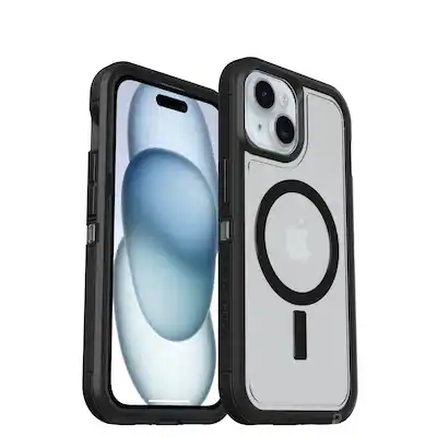 OtterBox - Defender Pro XT Clear Case for Apple iPhone 15 / iPhone 14 / iPhone 13 / iPhone 16e - Dark Side OtterBox - Defender Pro XT Clear Case for Apple iPhone 15 / iPhone 14 / iPhone 13 / iPhone 16e - Dark Side