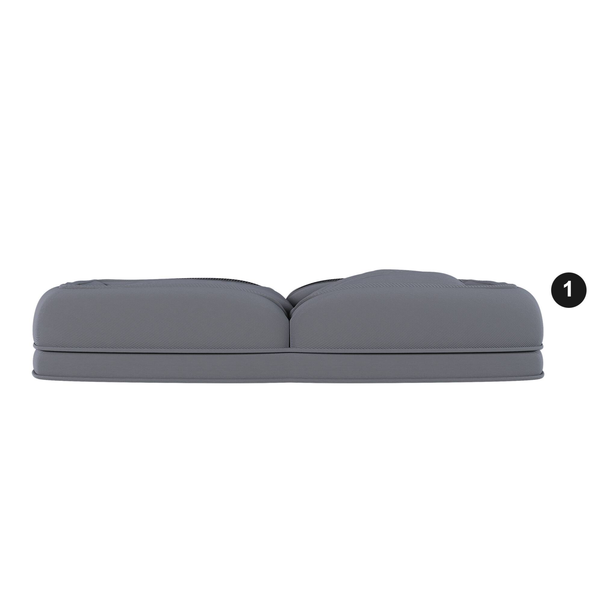 Alt View 1. GOODSILO - Upholstered Foldable Adjustable Sofa Bed with Pillows for Adults and Pets - Grey.