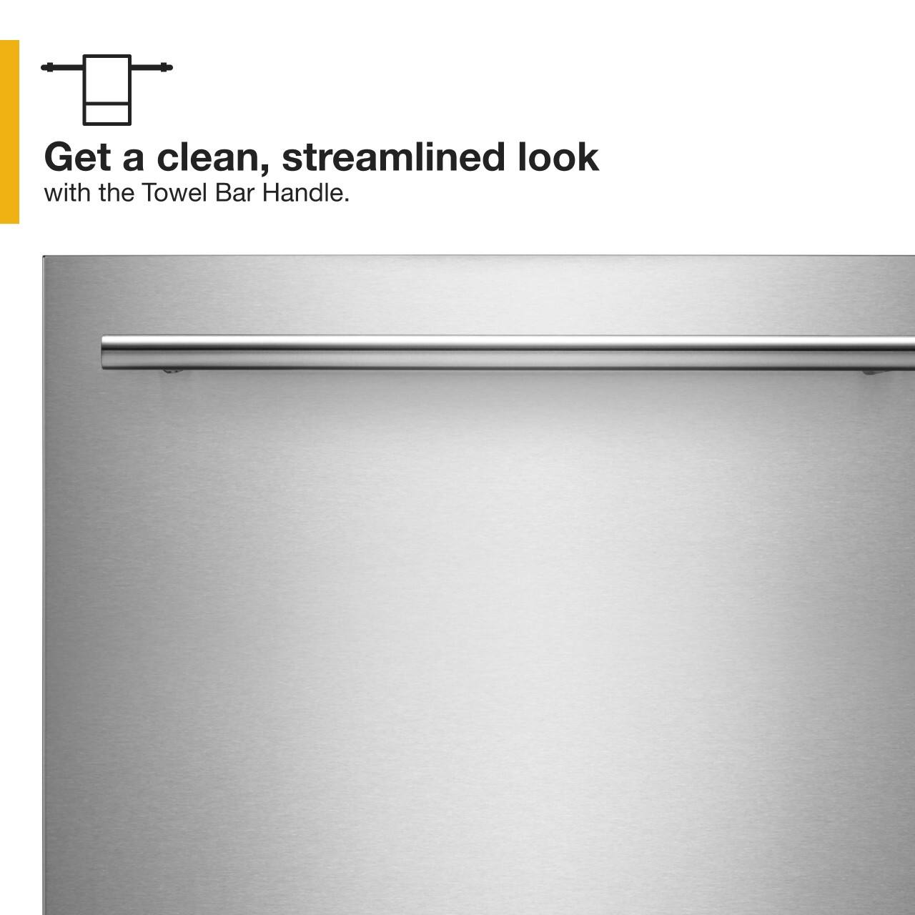 Get a clean, streamlined look with the Towel Bar Handle.