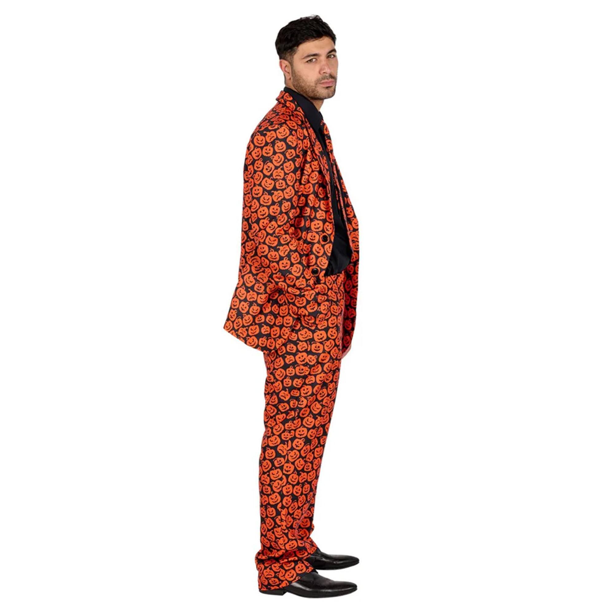 Alt View 3. Orion Costumes - SNL David S. Pumpkins Inspired Adult Costume Suit | Large - Orange.