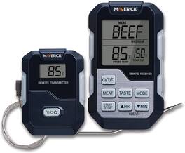 Maverick - Long Range Wireless Remote Cooking Thermometer, Single Probe - Black/Grey