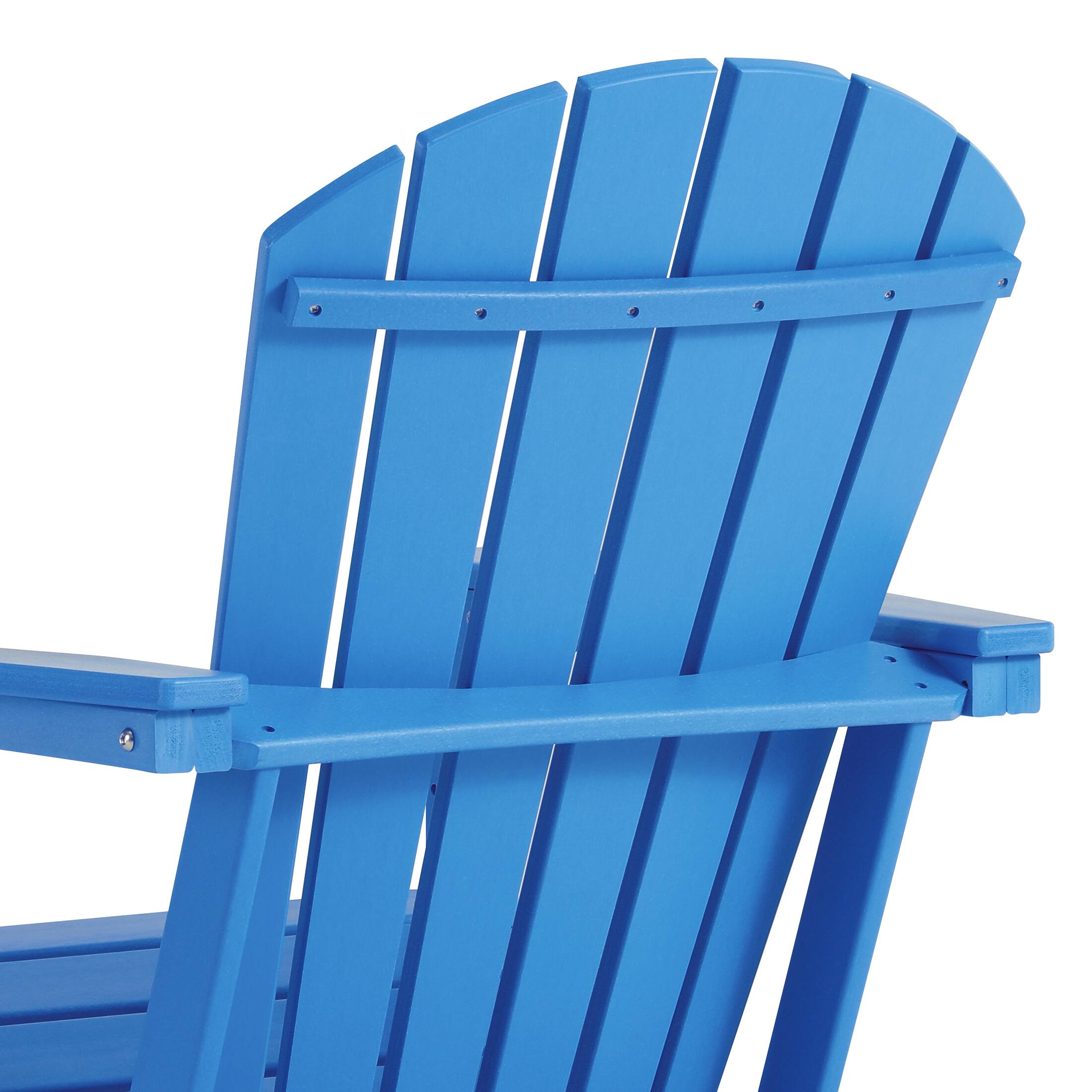 Alt View 5. WestinTrends - WestinTrends Dylan Outdoor Adirondack Chair (Set of 2) - Pacific Blue.