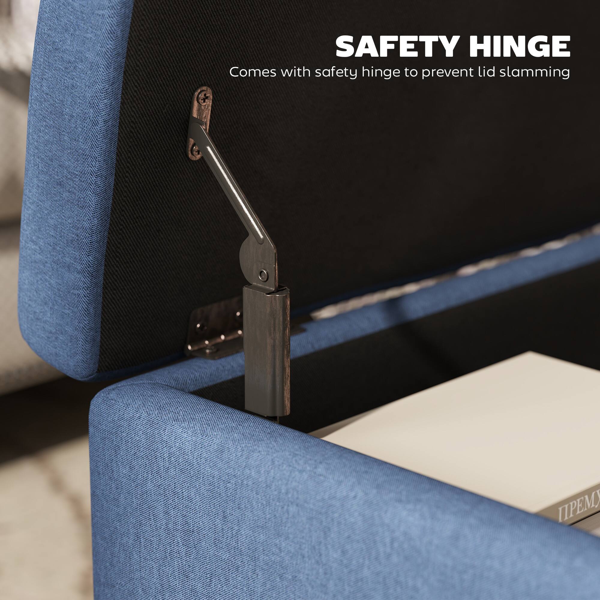 SAFETY HINGE  
Comes with safety hinge to prevent lid slamming