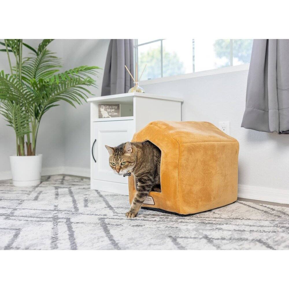 Alt View 3. Armarkat - Cat Bed Earth Brown and Beige - Brown.