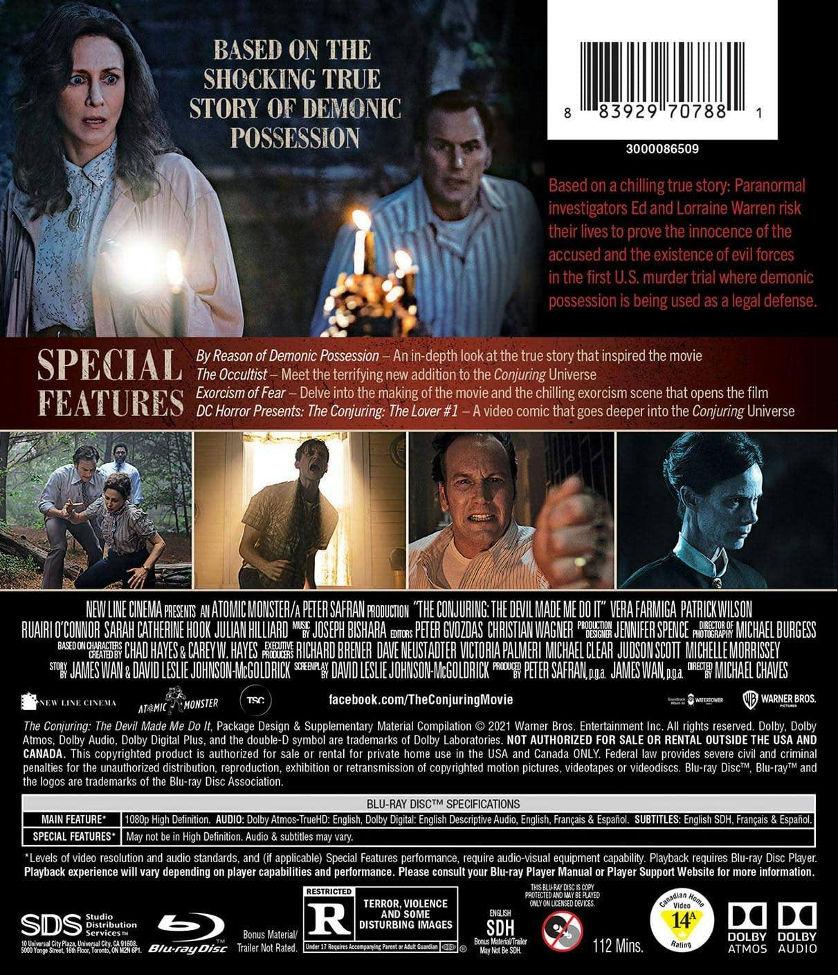 Back. The Conjuring: The Devil Made Me Do It [Blu-ray].