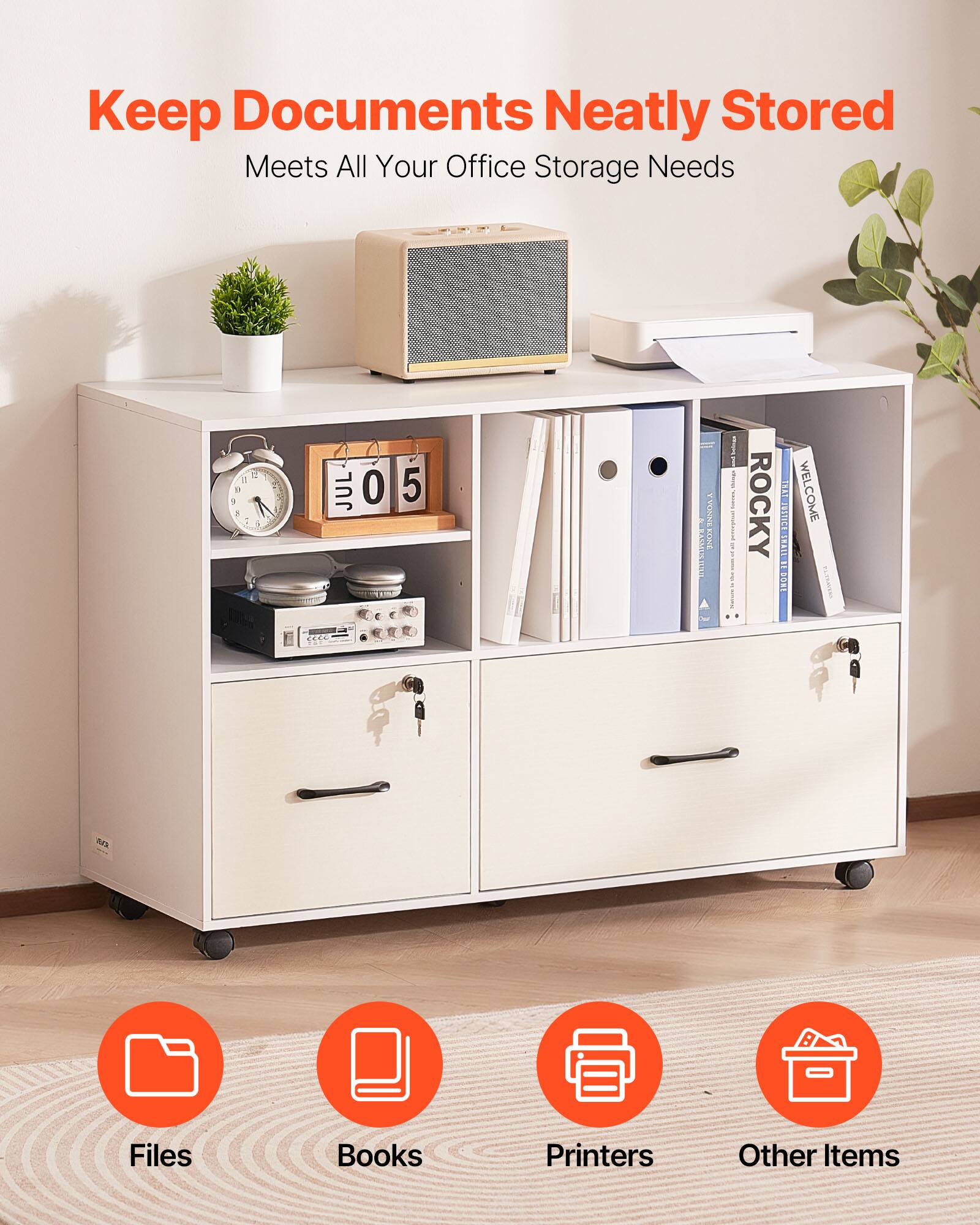 Keep Documents Neatly Stored  
Meets All Your Office Storage Needs  

Files  
Books  
Printers  
Other Items