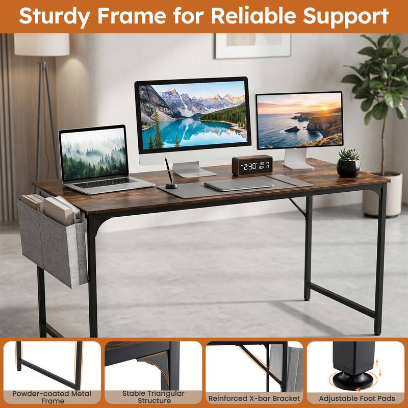 Sturdy Frame for Reliable Support

2:30

Powder-coated Metal Frame
Stable Triangular Structure
Reinforced X-bar Bracket
Adjustable Foot Pads