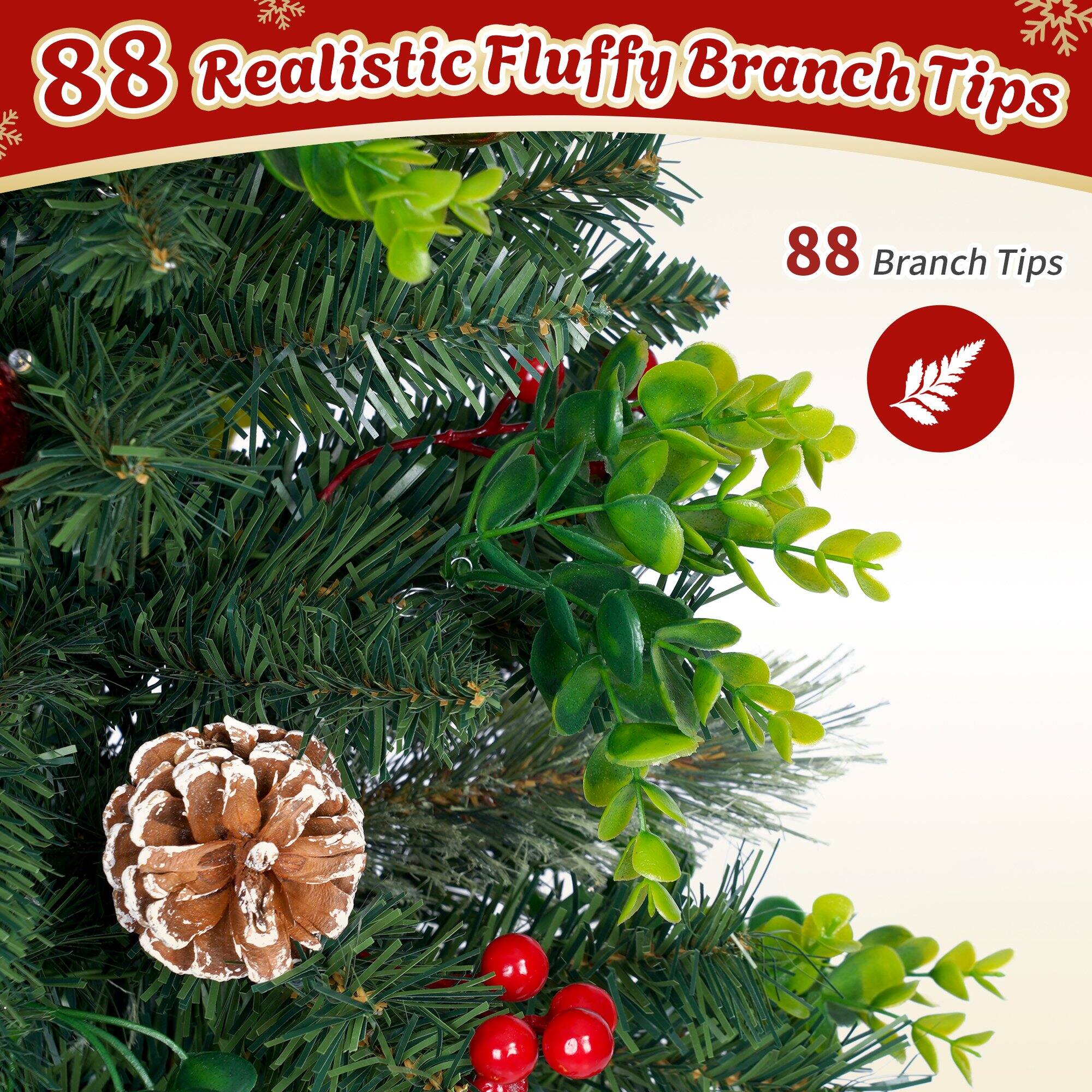 88 Realistic Fluffy Branch Tips  
88 Branch Tips