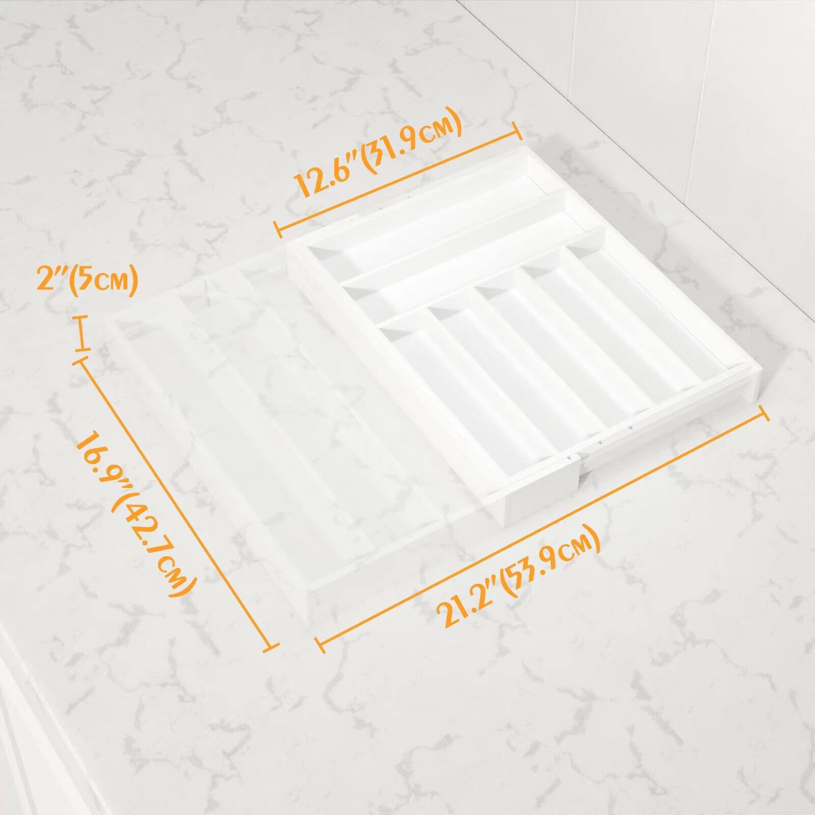 12.6" (31.9 cm)  
2" (5 cm)  
16.9" (42.7 cm)  
21.2" (53.9 cm)