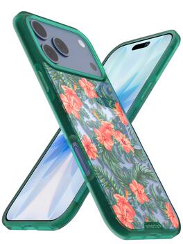 Smartish - iPhone 17 Pro Max MagSafe Case - Gripmunk Protective Slim Grip Magnetic Cover - Tropical - Tropical (MagSafe)