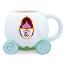 Disney - Cinderella Coach 3D Sculpted Ceramic Mug | Holds 20 Ounces - Blue