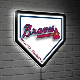 Evergreen Enterprises - Atlanta Braves LED Wall Home Plate - Multicolor