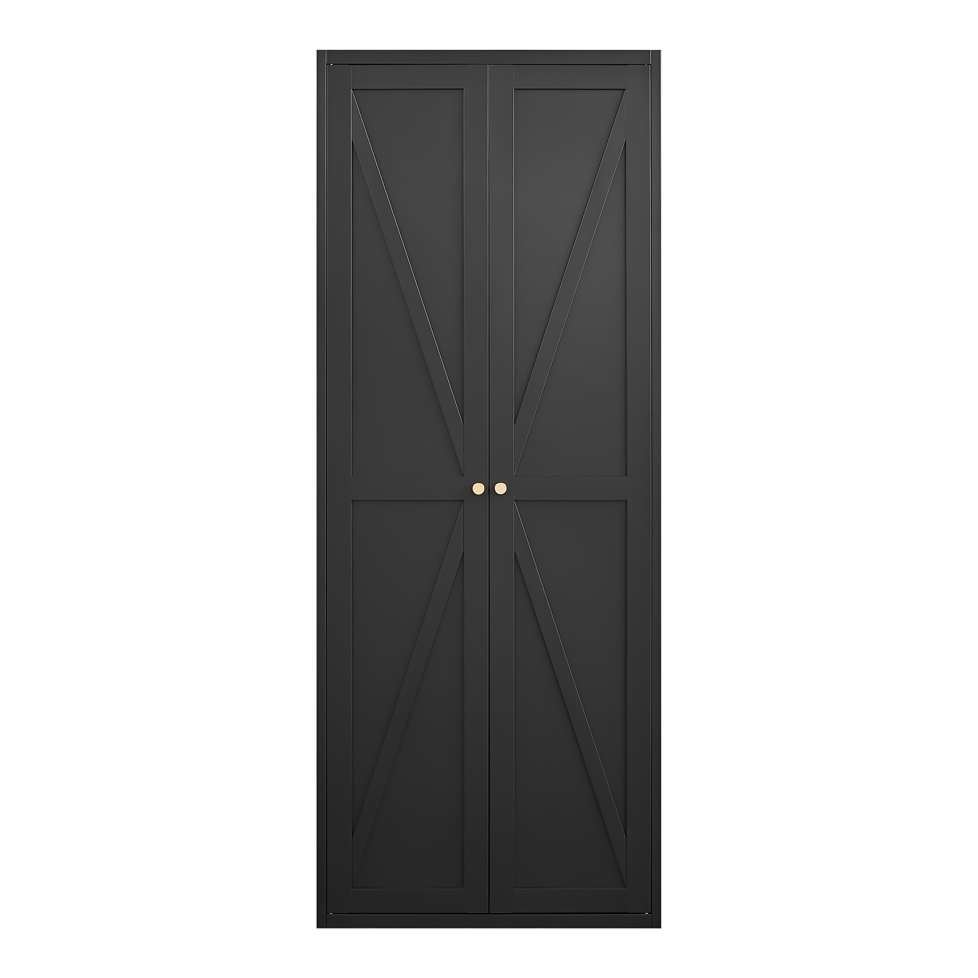 Alt View 10. GOODSILO - Adjustable Two-Door Tall Steel Storage Cabinet with Adjustable Shelves for Kitchen Pantry and Home Organization - Black.