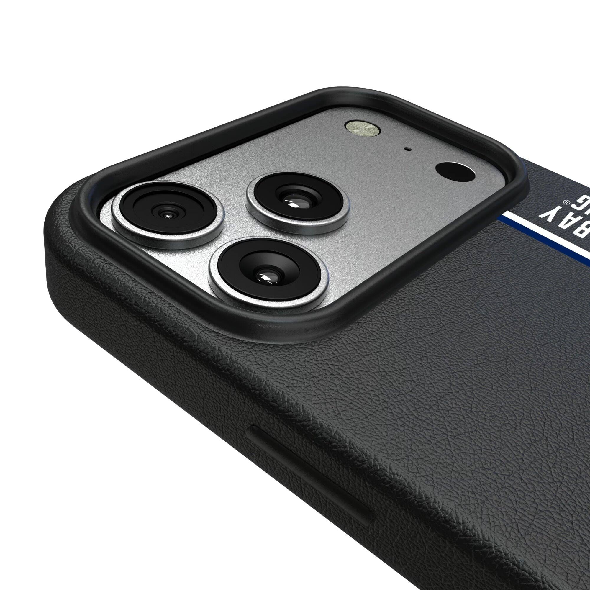 Alt View 2. Keyscaper - Black Tampa Bay Lightning Sidebar Magnetic iPhone Case - 15 - Black.