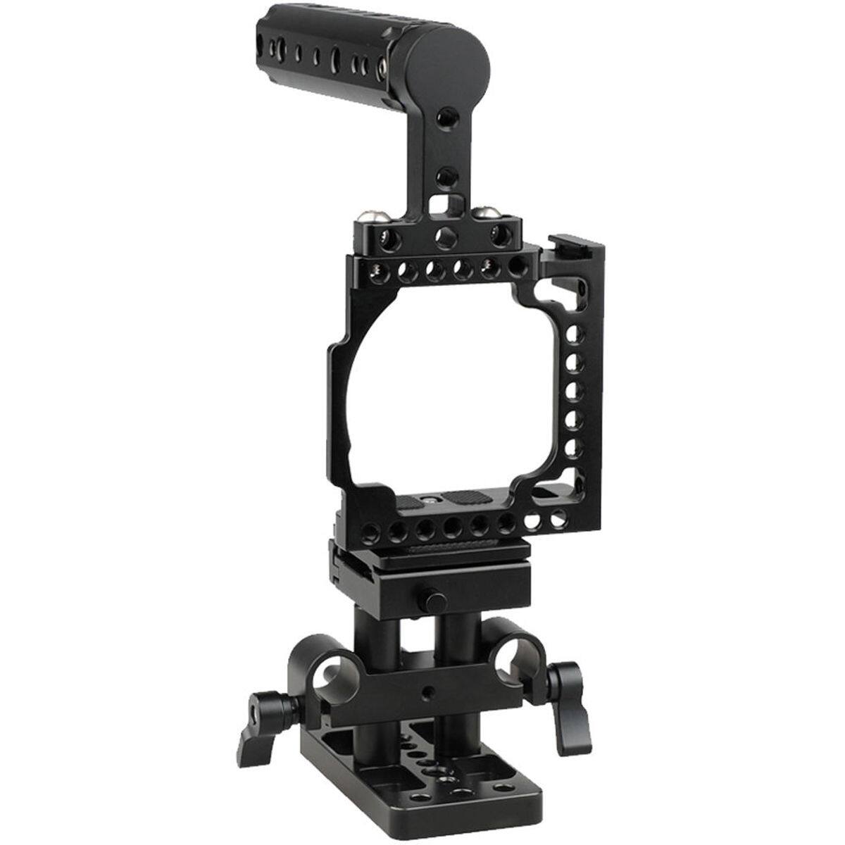 Alt View 1. CAMVATE - CAMVATE Camera Cage with Handle and ARCA QR Baseplate for Sony A6500/A6300/A6000.