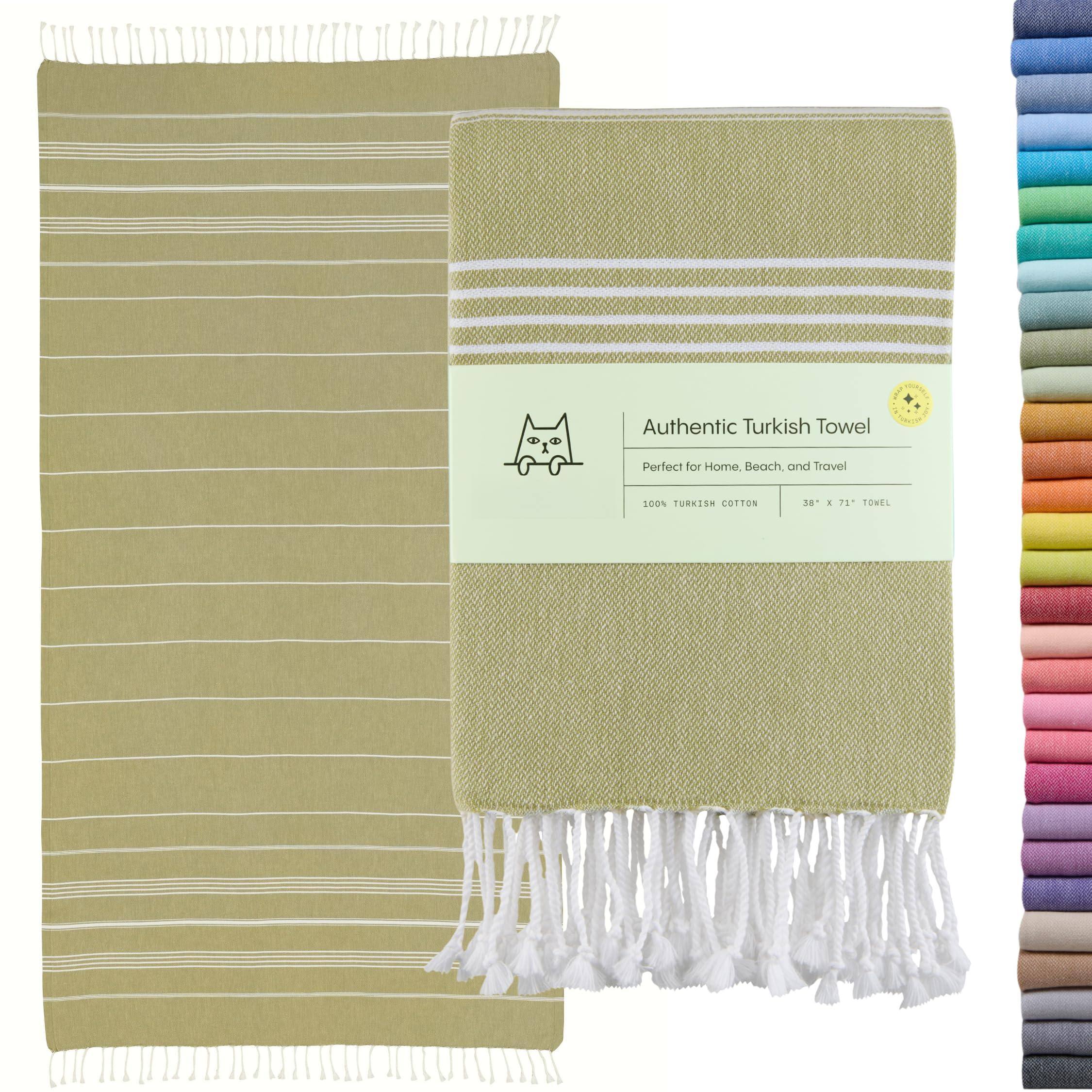 Sage Green Beach Towel (38" x 71")