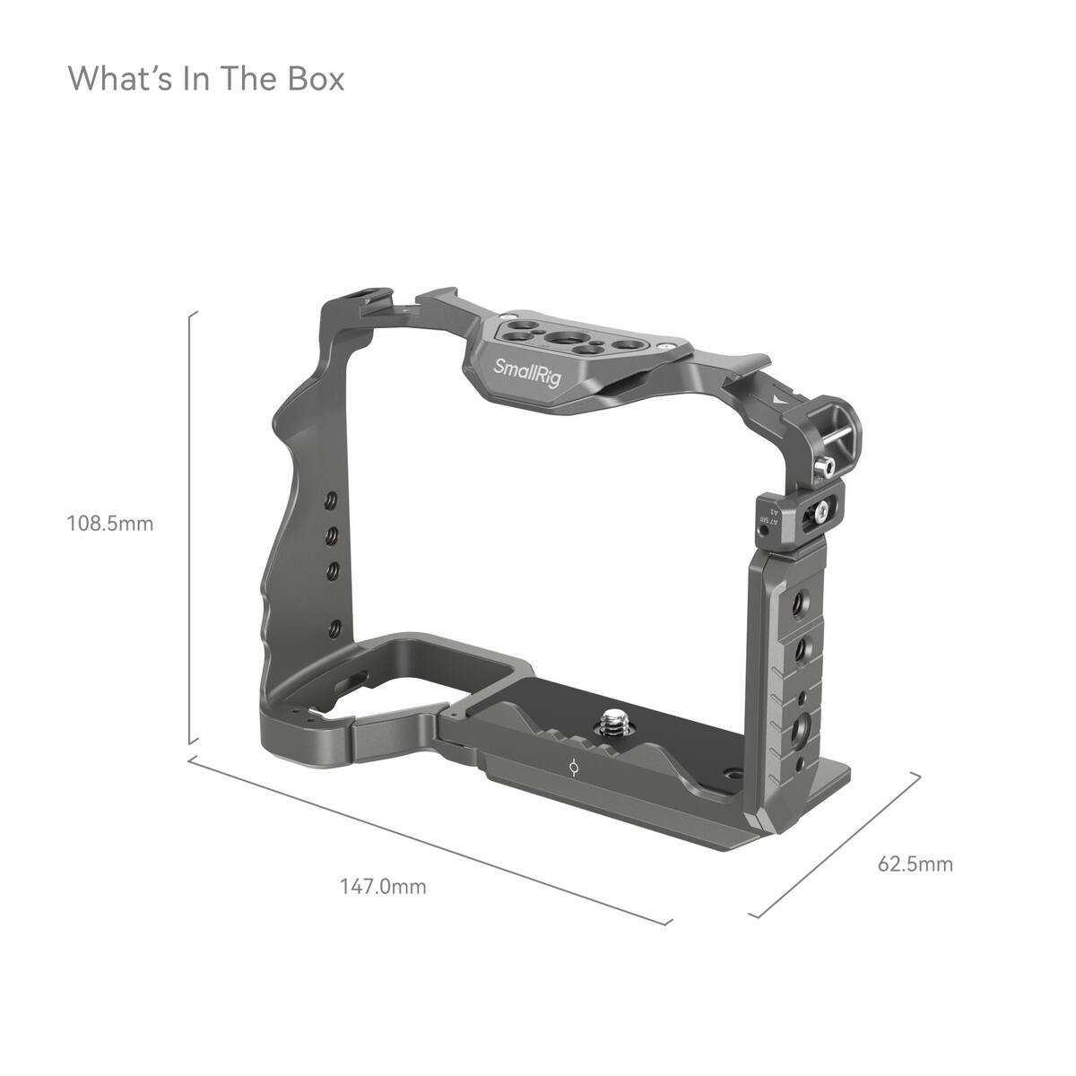 What's In The Box  
SmallRig  
108.5mm  
147.0mm  
62.5mm