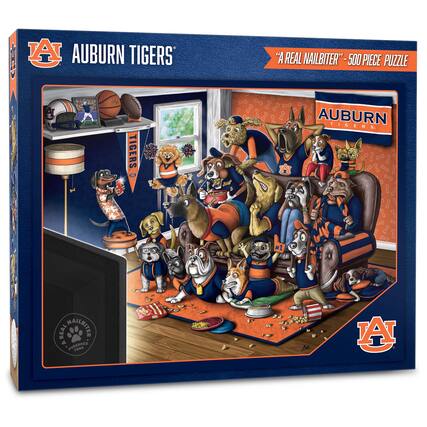 AUBURN TIGERS
"A REAL NAILBITER" - 500 PIECE PUZZLE
AUBURN TIGERS
#1
A REAL NAILBITER
PUREBRED FANS